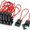 30A Blade Fuse Holder 15pcs Standard XYBSDBTNR Plastic Metal Combo-0