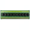 DIN Rail Mount 20 Position Screw Terminal Block Distribution Module with 10 Channel Fuses-1