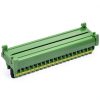 DIN Rail Mount 20 Position Screw Terminal Block Distribution Module with 10 Channel Fuses-5