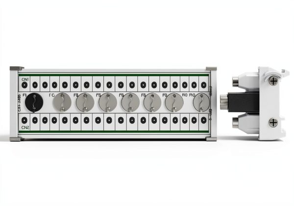 DIN Rail Mount 20 Position Screw Terminal Block Distribution Module with 10 Channel Fuses-3