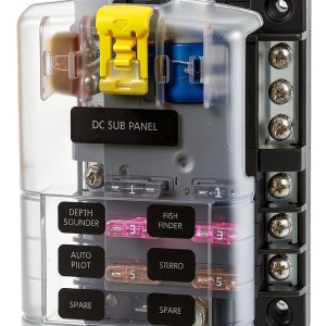 Blue Sea 5025 Trailer Camper Fuse Block System 6‑Circuit Plastic Mount-0