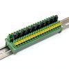 DIN Rail Mount 20 Position Screw Terminal Block Distribution Module with 10 Channel Fuses-6