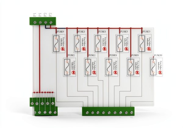 Screw Mount 10 Position Fuse Module Board for 5-32V Xiken-4