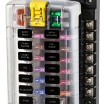 Blue Sea ST Blade Fuse Block 12‑Circuit 100A 32V DC with Cover-0