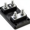 SMD FB-2 Double Fuse Block - Aluminum Busbar with Acrylic Cover-0