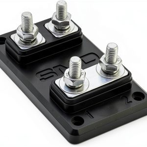 SMD FB-2 Double Fuse Block - Aluminum Busbar with Acrylic Cover-0