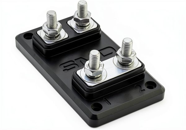 SMD FB-2 Double Fuse Block - Aluminum Busbar with Acrylic Cover-0